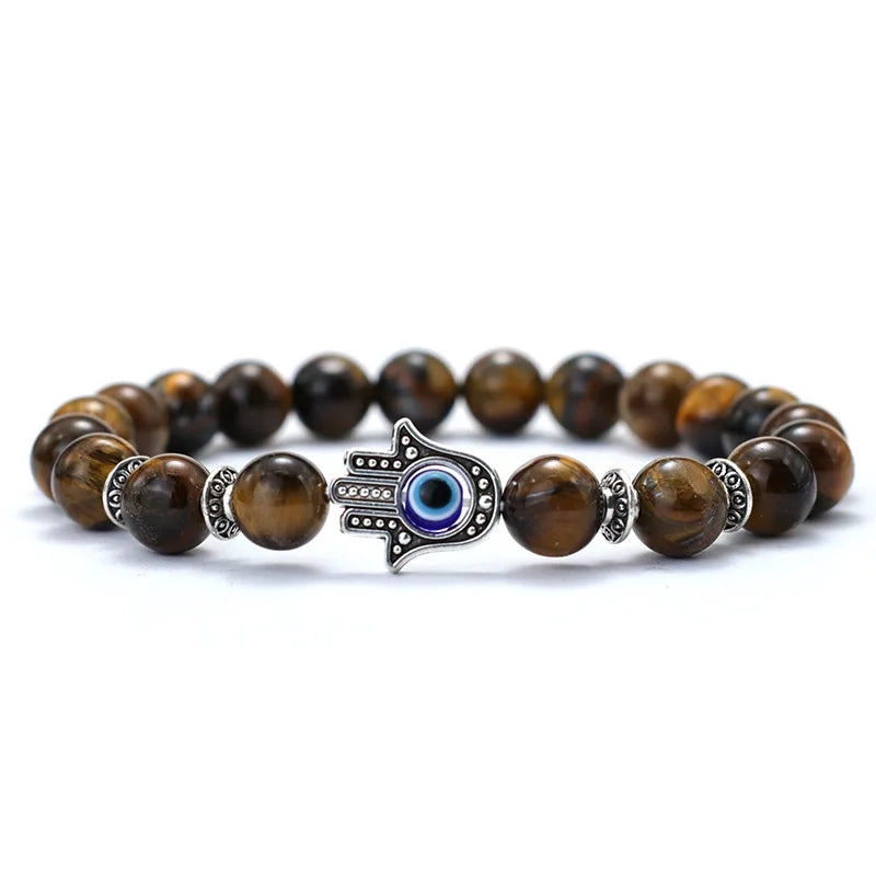 Guardian Bracelet | Hamsa Hand, Evil Eye, & Tiger's Eye