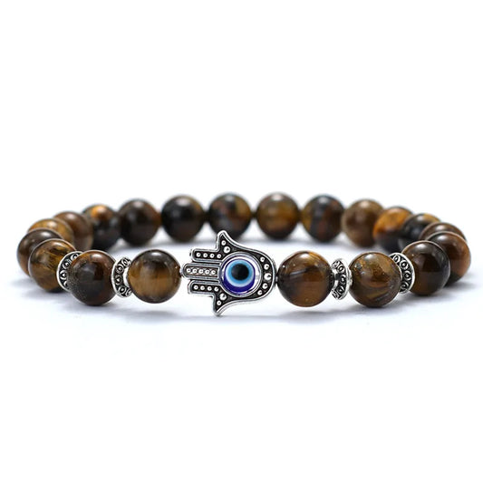 Guardian Bracelet | Hamsa Hand, Evil Eye, & Tiger's Eye